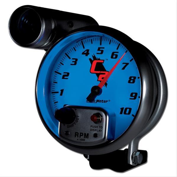 Autometer C2 5 inch 10000 RPM Shift-Lite Tach thumbnail 2