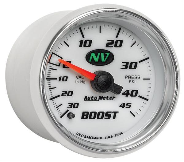 Autometer 52mm Mechanical 30 In Hg-Vac/45 PSI Vacuum / Boost Gauge thumbnail 5