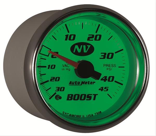 Autometer 52mm Mechanical 30 In Hg-Vac/45 PSI Vacuum / Boost Gauge thumbnail 6