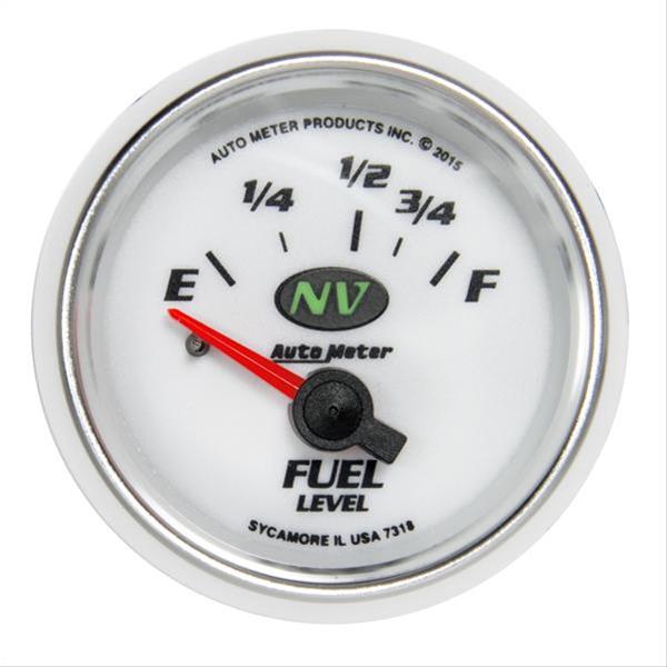 Autometer NV Gauge Fuel Level 2 1/16in 16e To 158f Elec NV