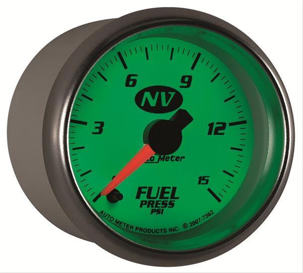 AutoMeter Gauge Fuel Pressure 2-1/16in. 15PSI Digital Stepper Motor NV thumbnail 4
