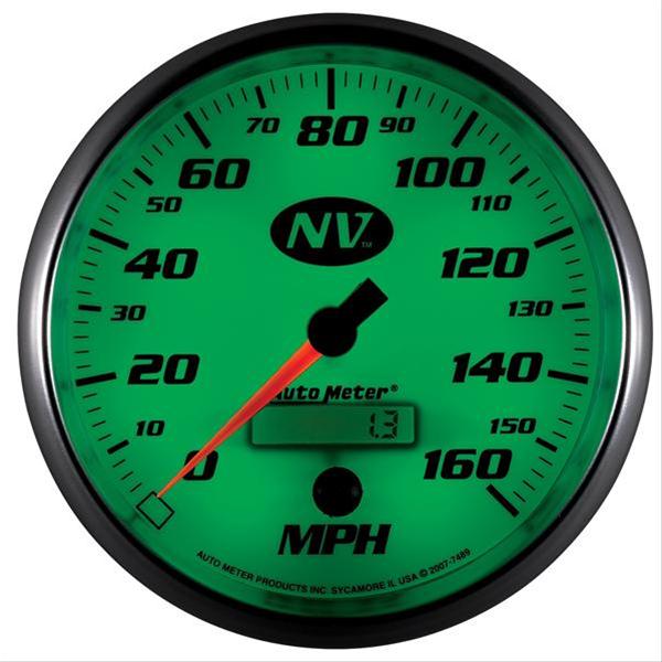 AutoMeter Gauge Speedometer 5in. 160MPH Elec. Programmable NV thumbnail 4