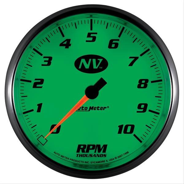 AutoMeter Gauge Tachometer 5in. 10K RPM In-Dash NV thumbnail 4