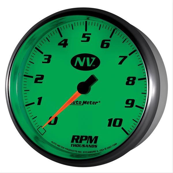 AutoMeter Gauge Tachometer 5in. 10K RPM In-Dash NV thumbnail 5