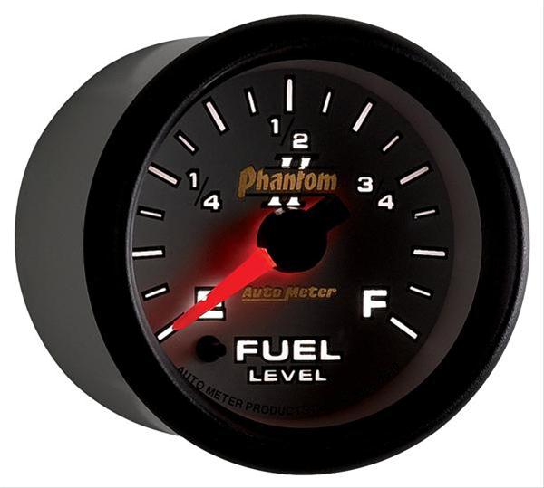 Autometer Phantom II 52mm Full Sweep Electronic 0-280 ohm Fuel Level Programmable E-F Range Gauge thumbnail 3