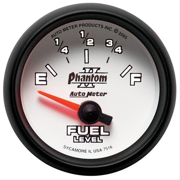 Autometer Phantom II 2-1/16in 240E - 33F OHM Electric Fuel Level Gauge