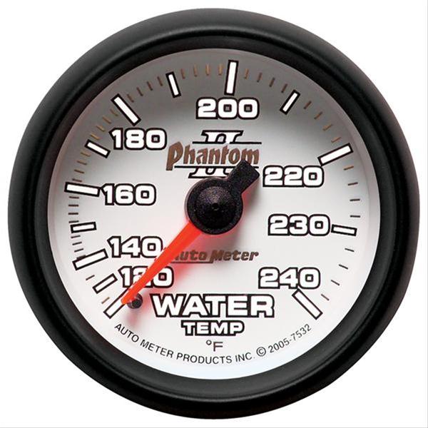 Autometer Phantom II 2-1/16in 120-240 Degree F Mechanical Water Temp Gauge thumbnail 2