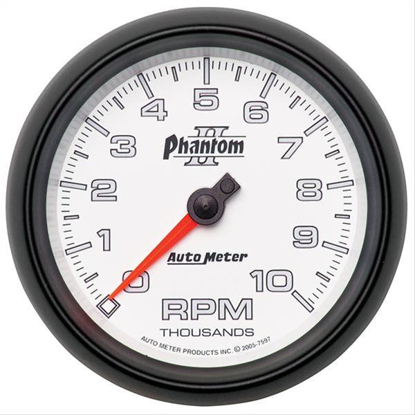 Autometer Phantom II 3-3/8in 10000 RPM In-Dash Tachometer