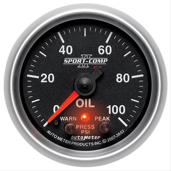 AutoMeter 7653 AutoMeter Sport-Comp II Analog Gauges | Summit Racing