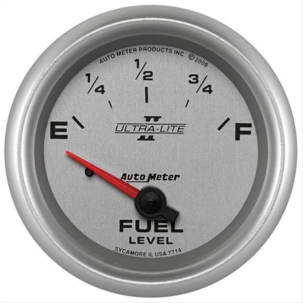 AutoMeter Gauge Fuel Level 2-5/8in. 0 Ohm(e) to 90 Ohm(f) Elec Ultra-Lite II