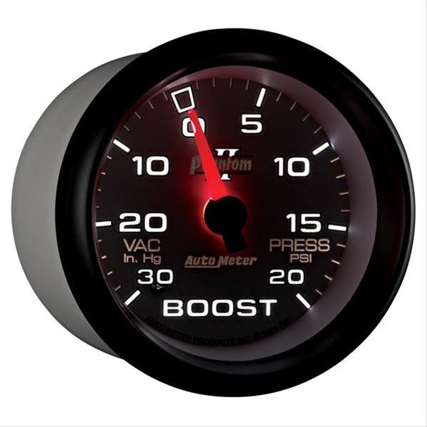 AutoMeter Gauge Vac/Boost 2-5/8in. 30Inhg-20PSI Mechanical Phantom II thumbnail 4