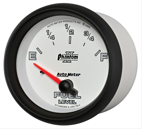AutoMeter Gauge Fuel Level 2-5/8in. 0 Ohm(e) to 90 Ohm(f) Elec Phantom II thumbnail 5