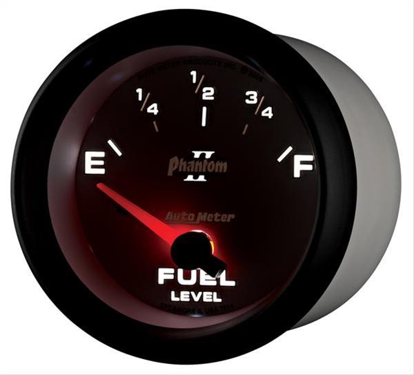 AutoMeter Gauge Fuel Level 2-5/8in. 0 Ohm(e) to 90 Ohm(f) Elec Phantom II thumbnail 6
