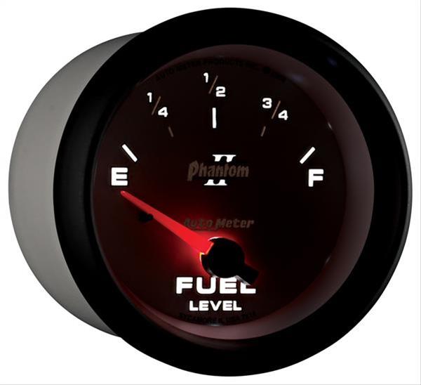 AutoMeter Gauge Fuel Level 2-5/8in. 240 Ohm(e) to 33 Ohm(f) Elec Phantom II thumbnail 4