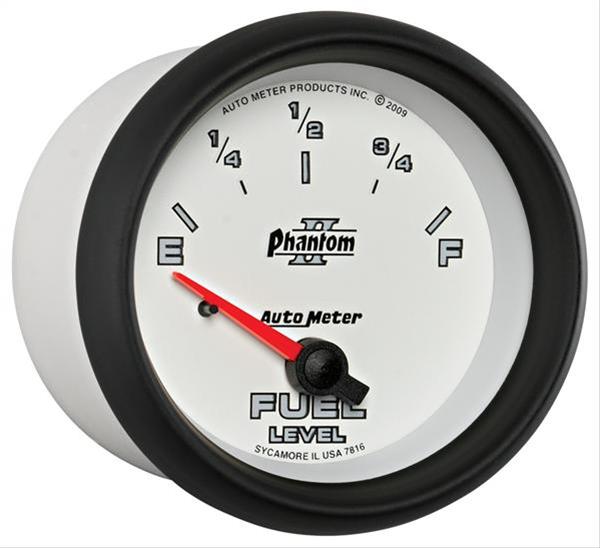AutoMeter Gauge Fuel Level 2-5/8in. 240 Ohm(e) to 33 Ohm(f) Elec Phantom II thumbnail 3