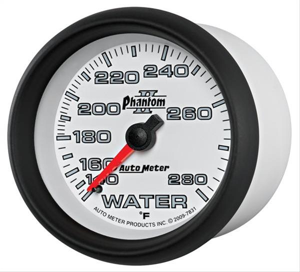 Autometer Phantom II 2-5/8in 140-280 Degree F Mechanical Water Gauge thumbnail 5
