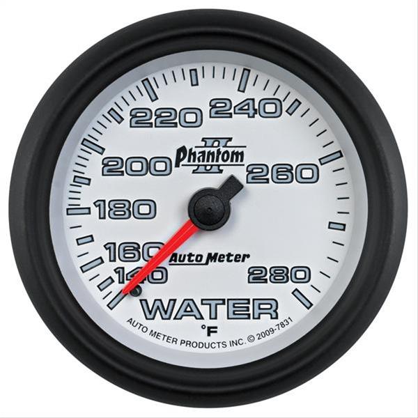 Autometer Phantom II 2-5/8in 140-280 Degree F Mechanical Water Gauge