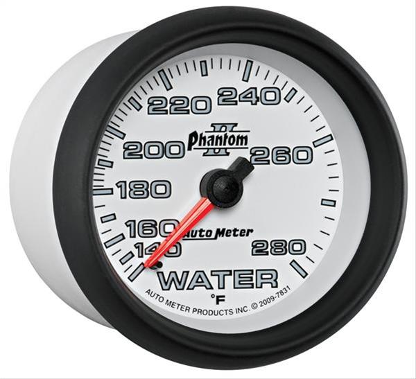 Autometer Phantom II 2-5/8in 140-280 Degree F Mechanical Water Gauge thumbnail 3