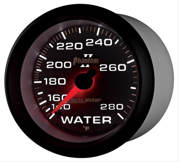 Autometer Phantom II 2-5/8in 140-280 Degree F Mechanical Water Gauge thumbnail 6