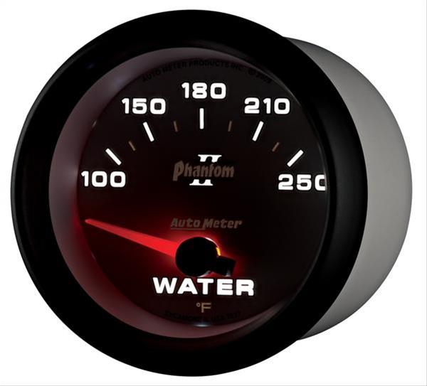 Autometer Phantom II 2-5/8in 100-250 Degrees F Electrical Water Temperature Gauge thumbnail 6