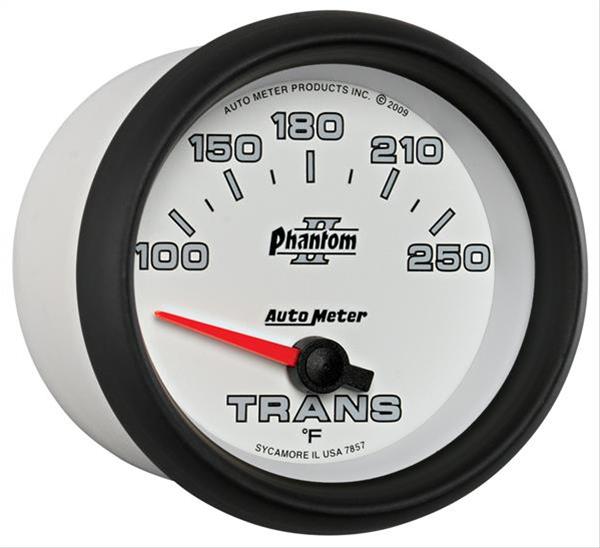AutoMeter Gauge Transmission Temp 2-5/8in. 100-250 Deg. F Electric Phantom II thumbnail 3