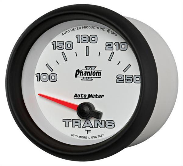AutoMeter Gauge Transmission Temp 2-5/8in. 100-250 Deg. F Electric Phantom II thumbnail 5