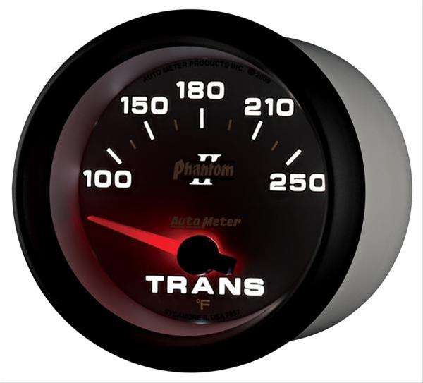 AutoMeter Gauge Transmission Temp 2-5/8in. 100-250 Deg. F Electric Phantom II thumbnail 6
