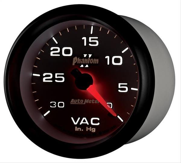 AutoMeter Gauge Vacuum 2-5/8in. 30Inhg Mechanical Phantom II thumbnail 6