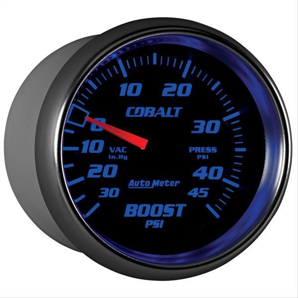 AutoMeter Gauge Vac/Boost 2-5/8in. 30Inhg-45PSI Mechanical Cobalt thumbnail 3