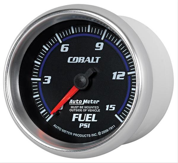 Autometer Cobalt 2-5/8in Mechanical Fuel Pressure Gauge 0-15 PSI thumbnail 4