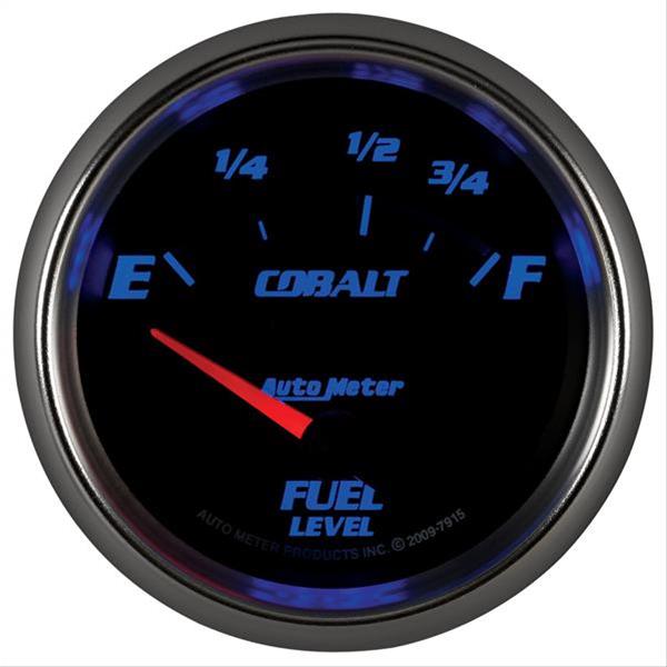 AutoMeter Gauge Fuel Level 2-5/8in. 73 Ohm(e) to 10 Ohm(f) Elec Cobalt thumbnail 2