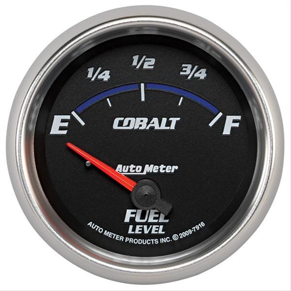 Autometer Cobalt 66.7mm 240-33 ohms Short Sweep Electronic Fuel Level Gauge
