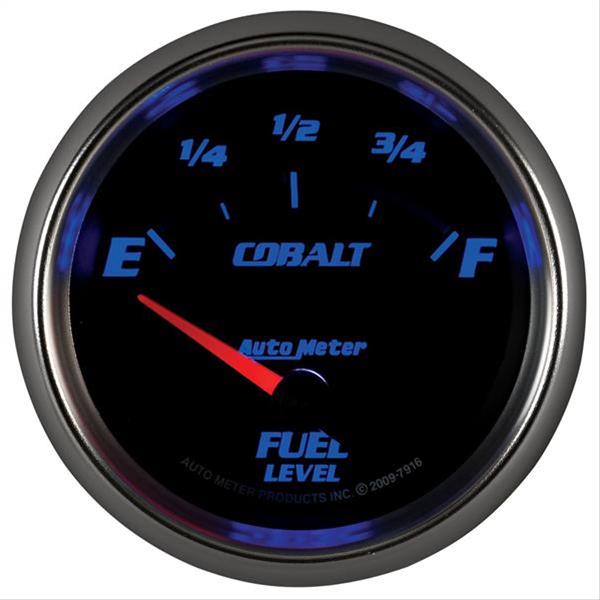 Autometer Cobalt 66.7mm 240-33 ohms Short Sweep Electronic Fuel Level Gauge thumbnail 2
