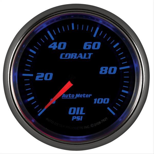 Autometer Cobalt 66mm 0-100 PSI Oil Pressure Gauge thumbnail 2