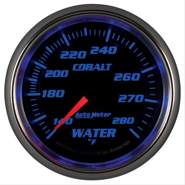 Autometer Cobalt 66.7mm 140-280 degree F. Water Temperature Gauge thumbnail 3