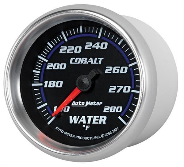 Autometer Cobalt 66.7mm 140-280 degree F. Water Temperature Gauge thumbnail 5