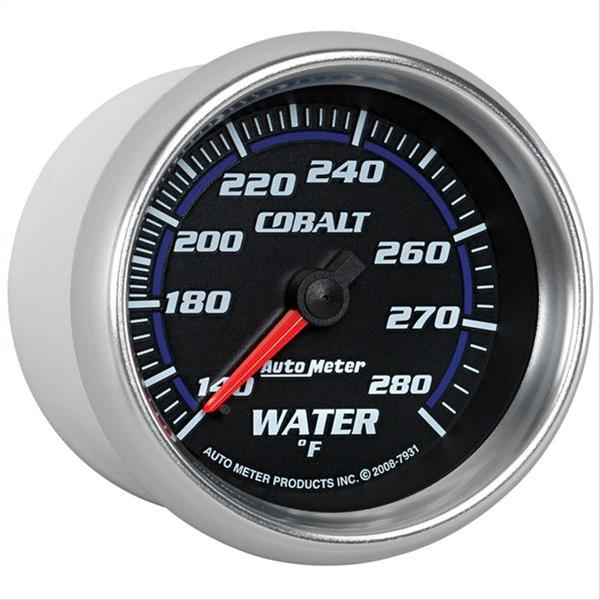 Autometer Cobalt 66.7mm 140-280 degree F. Water Temperature Gauge thumbnail 2