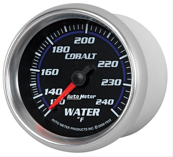 Autometer Cobalt 66mm 120-240 Degree F Mechanical Water Temperature Gauge thumbnail 5