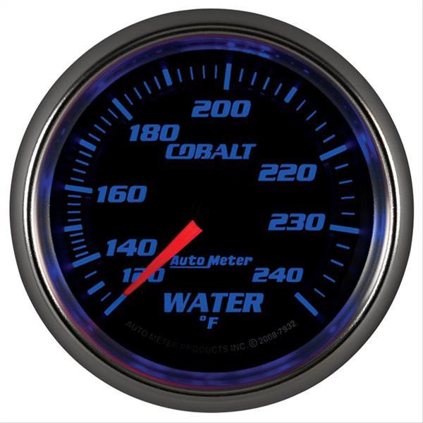 Autometer Cobalt 66mm 120-240 Degree F Mechanical Water Temperature Gauge thumbnail 3