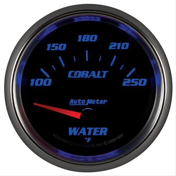 Autometer Cobalt 66mm 100-250 Degree F Electric Water Temperature Gauge thumbnail 2