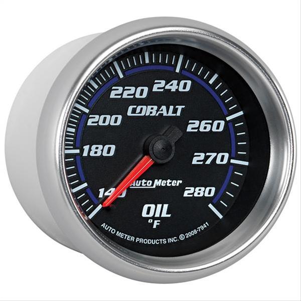 Autometer Cobalt 66.7mm 140-280 Degree F Mechanical Oil Temperature Gauge thumbnail 2