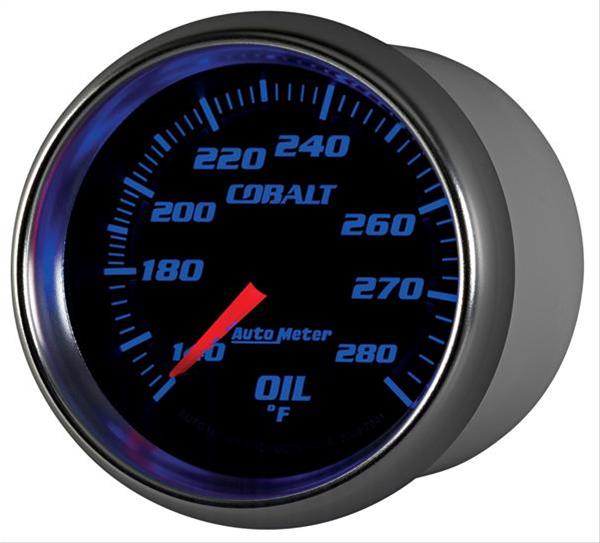 Autometer Cobalt 66.7mm 140-280 Degree F Mechanical Oil Temperature Gauge thumbnail 6