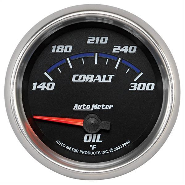 Autometer Cobalt 66.7mm 140-300 Degree F Electric Oil Temperature Gauge