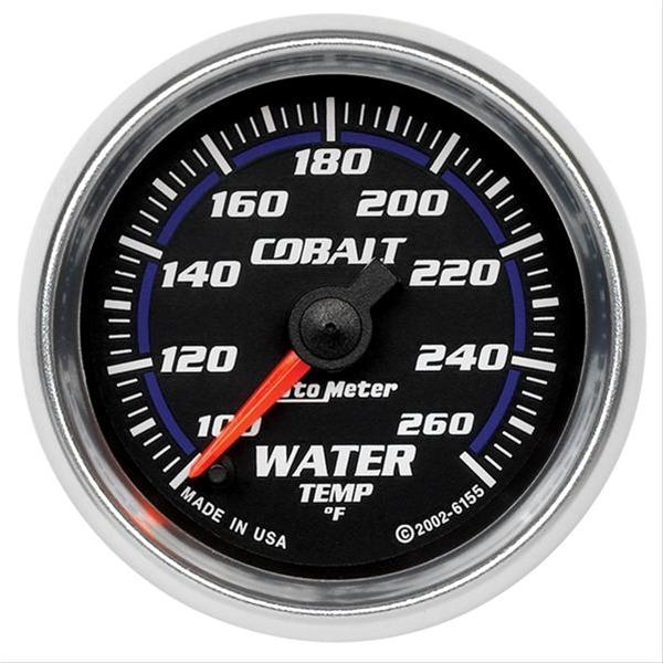 Autometer Cobalt 66.7mm 100-260 Degree F DSM Water Temperature Gauge