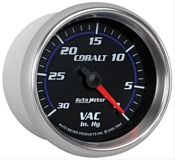 Autometer Cobalt 2-5/8in. / 0-30 IN HG / Mechanical Vacuum Gauge thumbnail 4