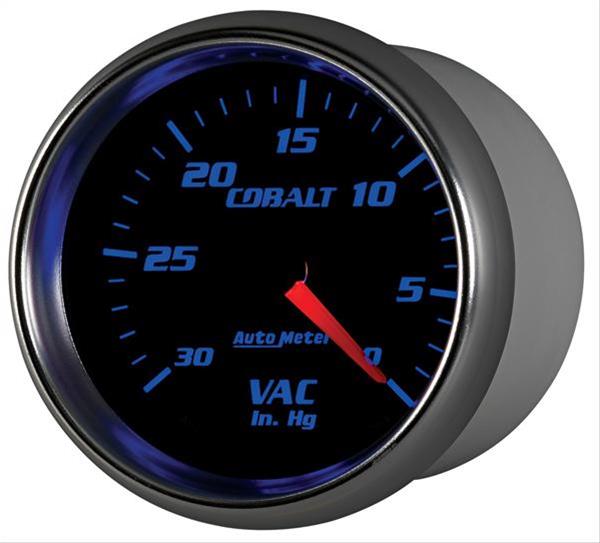 Autometer Cobalt 2-5/8in. / 0-30 IN HG / Mechanical Vacuum Gauge thumbnail 6