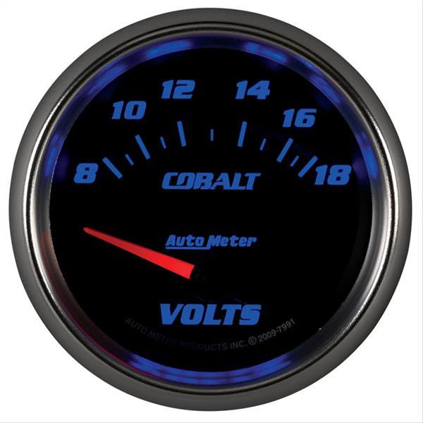 AutoMeter Gauge Voltmeter 2-5/8in. 18V Electric Cobalt thumbnail 3