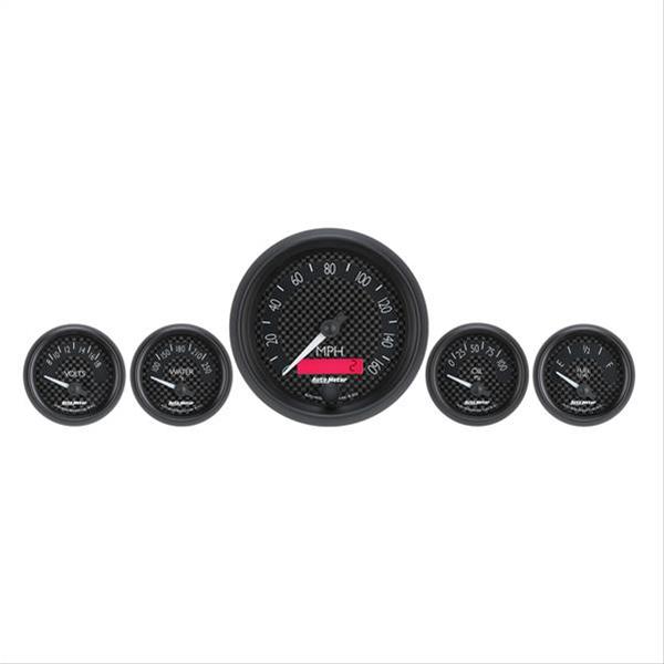 Autometer GT Series 5 Piece Kit (8016, 8027, 8037, 8088, 8092)