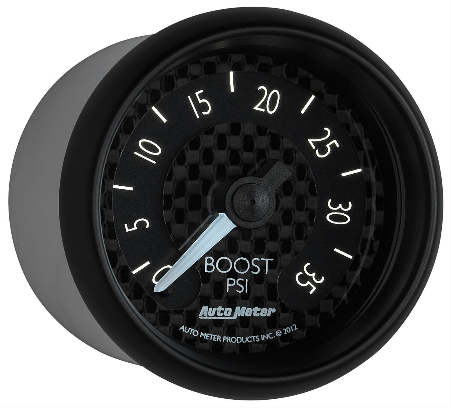 Autometer GT Series 52mm Mechanical 0-35 psi Boost Gauge thumbnail 3
