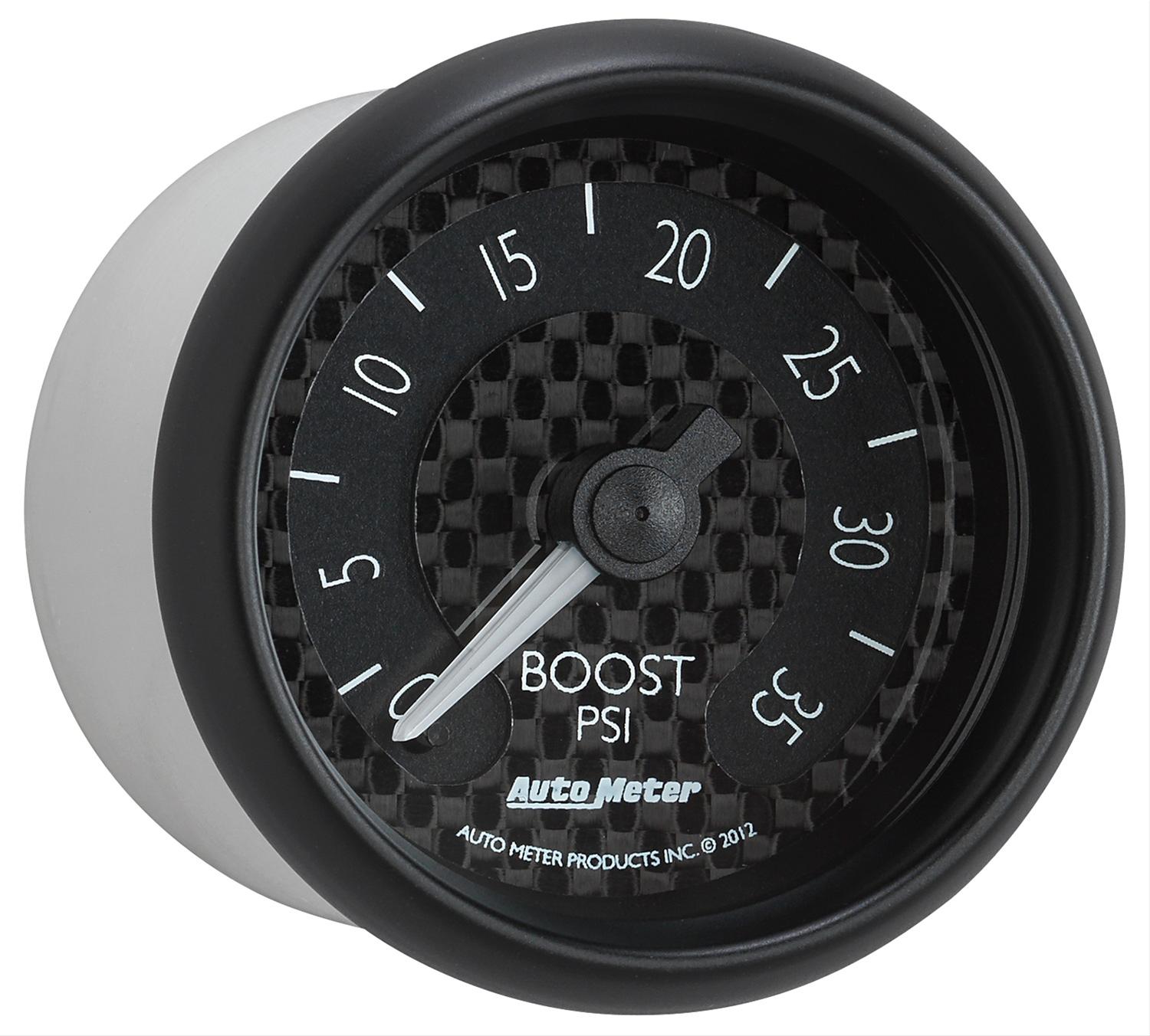 Autometer GT Series 52mm Mechanical 0-35 psi Boost Gauge thumbnail 4